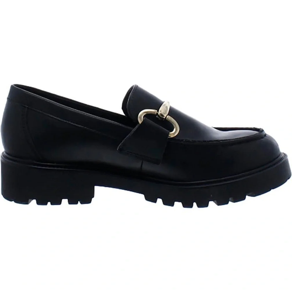 Haezel Womens Faux Leather Bit Loafers